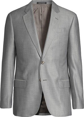 Textured Single-Breasted Blazer-AA