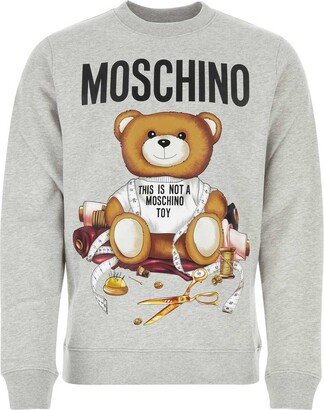 Teddy Bear Printed Crewneck Sweatshirt