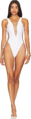 Hot Tropics Interlace Open Side One Piece Swimsuit