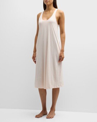 Catherine Sleeveless Scoop-Neck Cotton Chemise