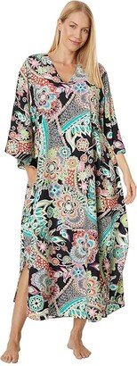 Peizuri Caftan (Black Multi) Women's Pajama