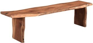 Crestone Live Edge Top/Leg Dining Bench