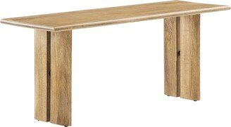 Amistad 46 Solid Wood Modern Farmhouse Dining Bench in Oak