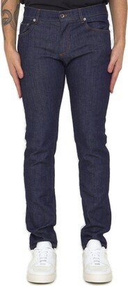 Logo-Plaque Skinny Jeans-AB