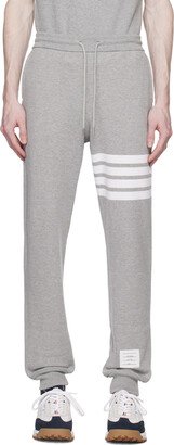 Gray 4-Bar Sweatpants