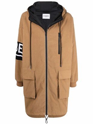 Logo Print Parka