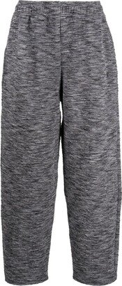 Mélange-Effect Track Pants