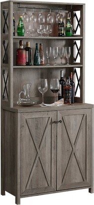 Elegant Wall Bar Cabinet - Home Source