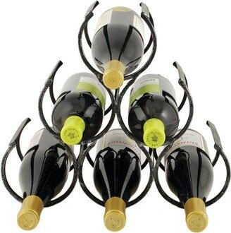 Country Home Metal Wine Rack, Set of 1, 11.25 x 13 x 6.5