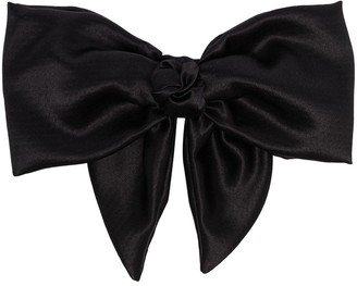 Naples satin bow hair clip