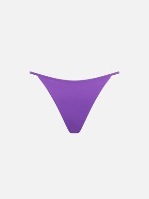 Woman Purple Cheeky Swim Briefs