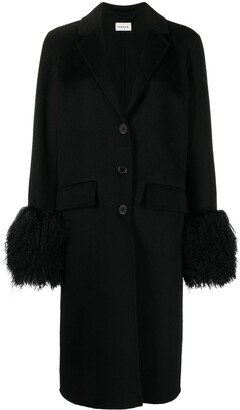 Single-Breasted Wool Coat-AU