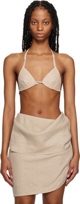 Subtle Le Nguyen Beige Seashell Bralette