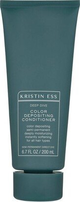 Kristin Ess Color Depositing Conditioner Semi-Permanent Dye, Moisturizing + Softening, Vegan - - 6.7 fl oz