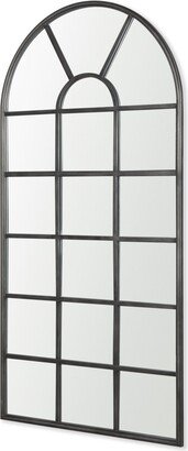 Dionne 31.9L x 1.1W x 63.0H Black Iron Wall Mirror - 31.9L x 1.1W x 63.0H