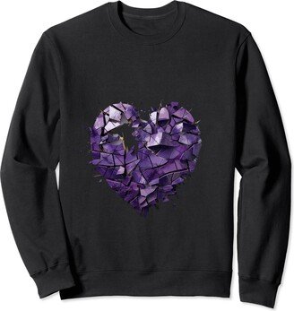 Heart Fragment Emotion Friendship Partner Valentine's Day Heart Love Love Proof Feelings Sweatshirt