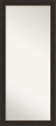 Non-Beveled Wood Full Length Floor Leaner Mirror - Accent Bronze Frame - Accent Bronze - Glass Size 24 x 60