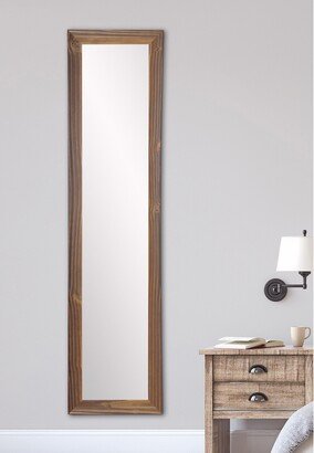 BrandtWorks Wood Toned Slim Floor Mirror