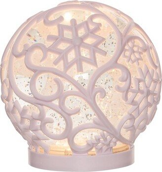 Artificial 6.25 in. Multicolor Christmas Light Up Glitzmas Water Globe