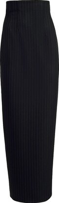 Loxley Wool Maxi Pencil Skirt