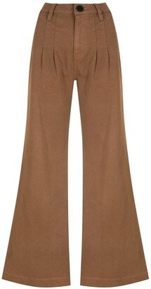 Pockets Flared Trousers