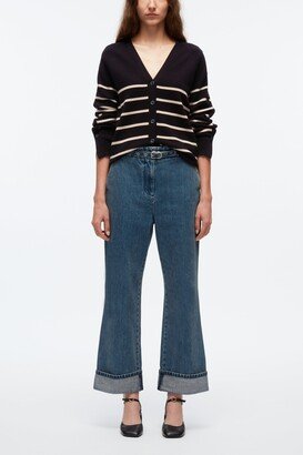 Denim Kick Flare Pant in BLUE