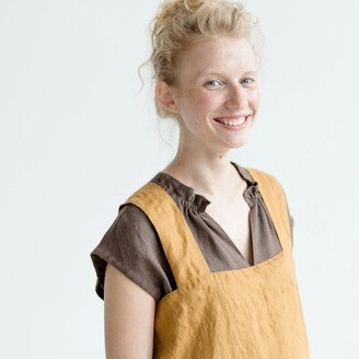 Linen Pinafore/Dress Apron Square Cross Apron