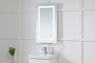 Indigo Home Avalon 18 x 30 Hardwired LED mirror - Silver