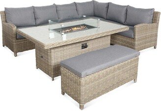 Royalcraft WENTWORTH 7pc Deluxe Modular rectangular Corner Dining / Lounging Set