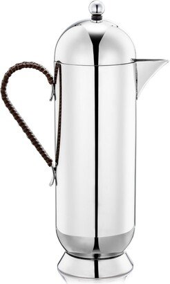 Nick Munro Silver Domus Cafetière Large Wicker Handle