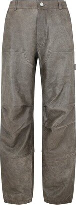 Tulla Tapered-Leg Leather Pants