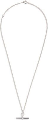 Sterling Silver T-Bar Curb Chain Necklace