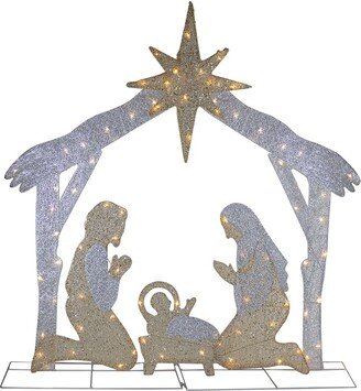 Northern Lights Northlight 44In Led Lighted Holy Family Nativity Scene Outdoor Christmas Decoration