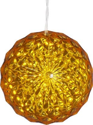 Yellow 30-light 6-inch Outdoor Crystal Ball