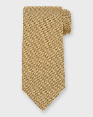 Men's Herringbone Silk Jacquard Tie-AA