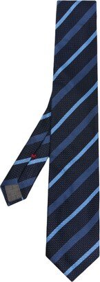 Regimental striped silk tie