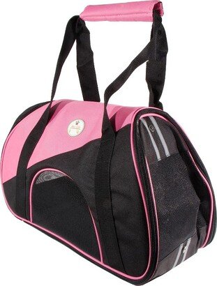 Airline Approved Zip-N-Go Contoured Pet Carrier Pink-M