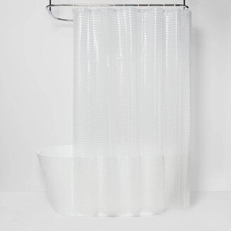 Cubic Shower Curtain Clear