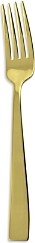 Flat Gold Stainless Steel Serving Fork