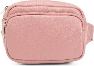 Leather Dual Entry Belt Bag for Women
