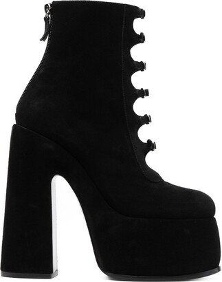 Buckle-Detail Platform Boots