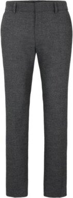 Slim-fit formal trousers in stretch material