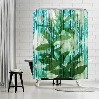 71 x 74 Shower Curtain, Garden Green I by Hope Bainbridge