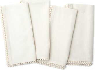 Blue Pheasant Margot Ivory Napkins, Set of 4