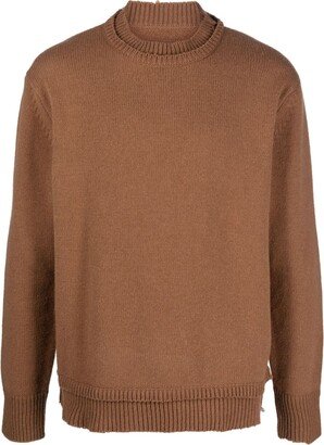 V-neck knit jumper-AD