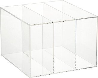 The 3-Compartment Luxe Acrylic Handbag Organizer Clear