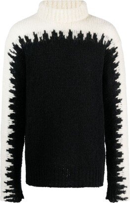 Gradient-Effect Roll-Neck Jumper