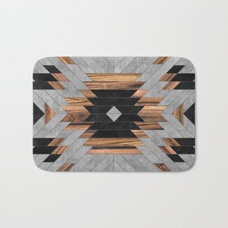 Urban Tribal Pattern No.6 - Aztec - Concrete and Wood Bath Mat