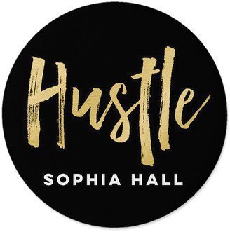 Pins: Active Hustle Pins, Large Circle, Black