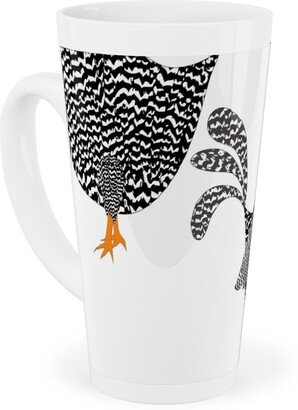 Mugs: Chick, Chick, Chickens - Neutral Tall Latte Mug, 17Oz, White